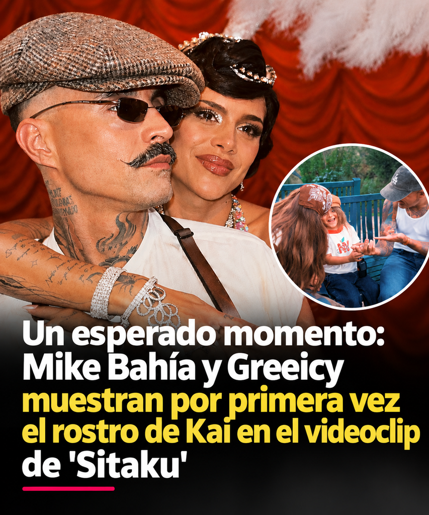 Un esperado momento: Mike Bahía y Greeicy muestran por primera vez el rostro de Kai en el videoclip de ‘Sitaku’