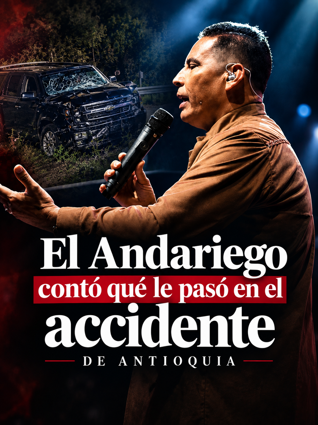 El Andariego contó qué le pasó en el accidente que sufrió en Antioquia