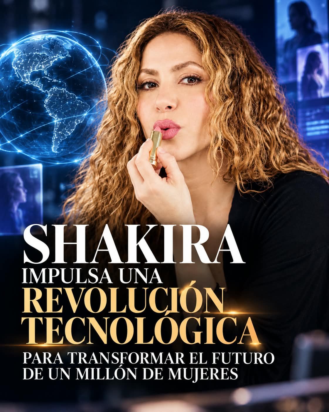 Shakira impulsa una iniciativa tecnológica sin precedentes para formar a un millón de mujeres latinoamericanas en inteligencia artificial